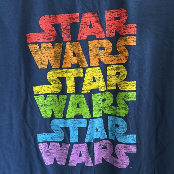 Star Wars Plus Size Women’s short-sleeve Blue T-Shirt Worn Once Size 2XL - Picture 2 of 3